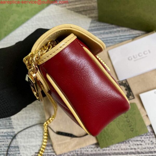 Replica Gucci Online Exclusive GG Marmont mini bag Gucci 574969 Navy and Wine Red 3