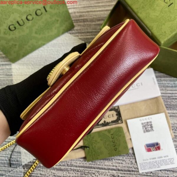 Replica Gucci Online Exclusive GG Marmont mini bag Gucci 574969 Navy and Wine Red 4