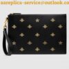 Replica Gucci Beige GG Supreme Web Portfolio Pouch 2