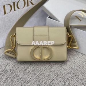 Replica Dior 30 Montaigne Box Bag with Tonal Enamel CD M9204U Beige 2