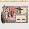 Replica Gucci Kingsnake Print GG Supreme Portfolio Pouch 2