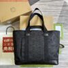 Replica Gucci 746210 Gucci Deco Medium Tote Bag Black 2