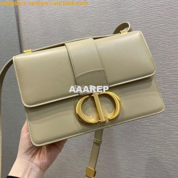 Replica Dior 30 Montaigne Calfskin Bag in Beige 3