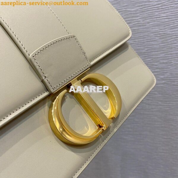 Replica Dior 30 Montaigne Calfskin Bag in Beige 4