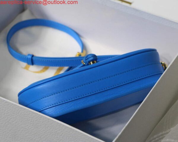 Replica Dior M9327 dior Bobby bag East West Box Calfskin Blue 5