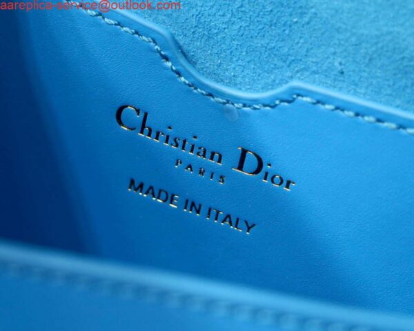 Replica Dior M9327 dior Bobby bag East West Box Calfskin Blue 7