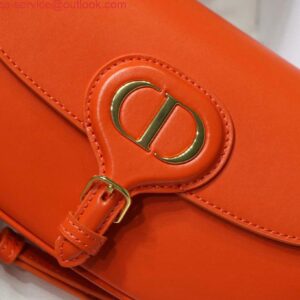 Replica Dior M9327 dior Bobby bag East West Box Calfskin Orange 2