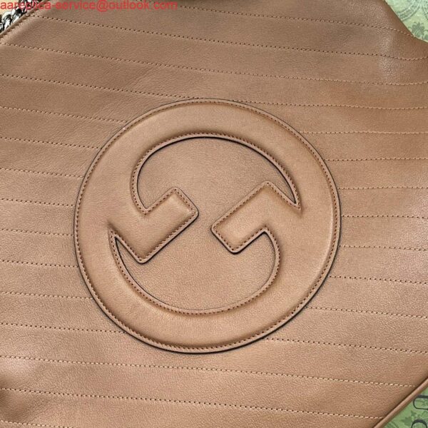 Replica Gucci 751516 Blondie Medium Tote bag in Brown leather 7