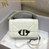 Replica Dior 30 Montaigne Chain Bag With Handle in Black Maxicannage L