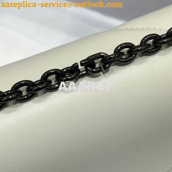 Replica Dior 30 Montaigne Chain Bag With Handle in Latte Maxicannage L 5