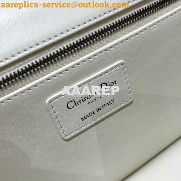 Replica Dior 30 Montaigne Chain Bag With Handle in Latte Maxicannage L 10