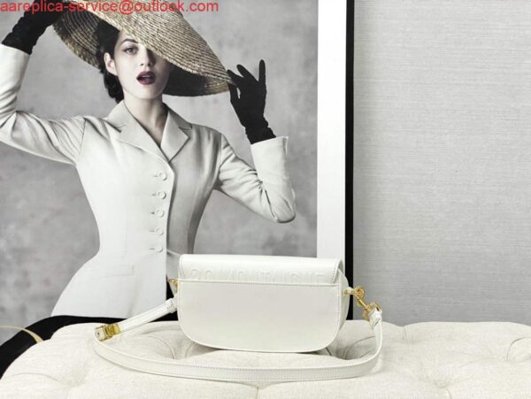 Replica Dior M9327 dior Bobby bag East West White Box Calfskin 4