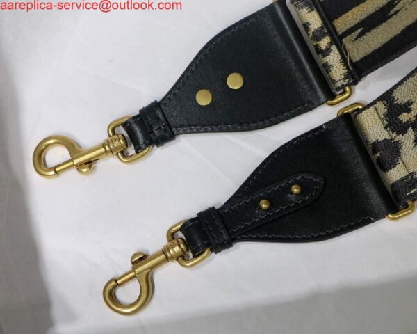 Replica Dior Shoulder strap with ring Dior Strap S8552 Beige Multicolor Mizza Embroidery 5