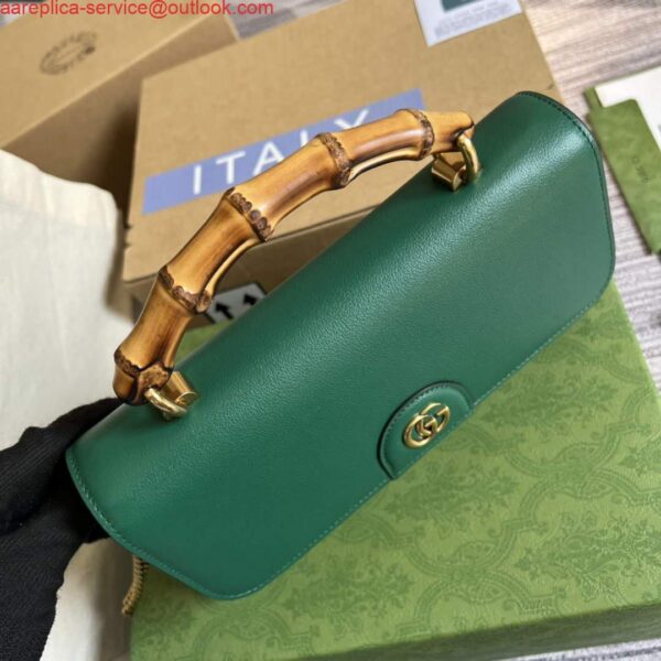 Replica Gucci 675794 Gucci Diana Small Shoulder Bag Green 5