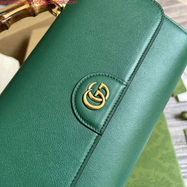 Replica Gucci 675794 Gucci Diana Small Shoulder Bag Green 7