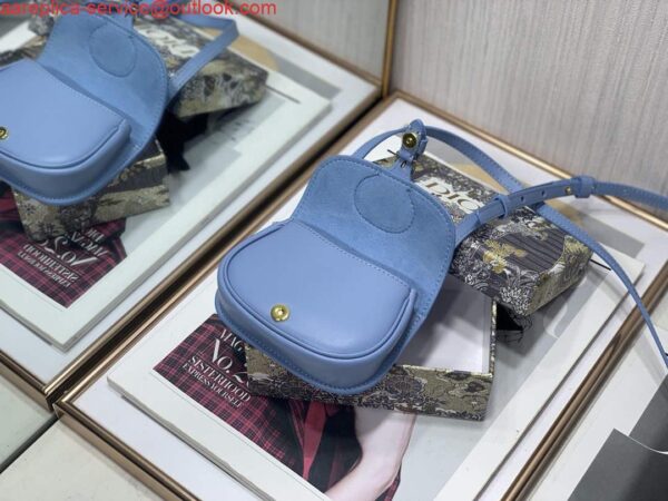 Replica Dior M2278 Mini Bobby bag Blue Box Calfskin 9