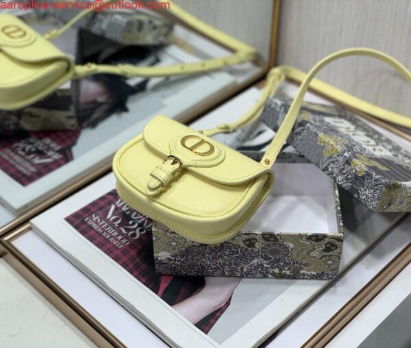 Replica Dior M2278 Mini Bobby bag Yellow Box Calfskin 3