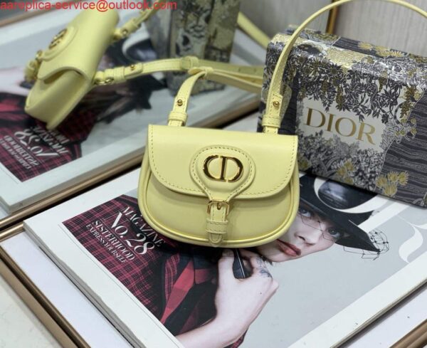 Replica Dior M2278 Mini Bobby bag Yellow Box Calfskin 6