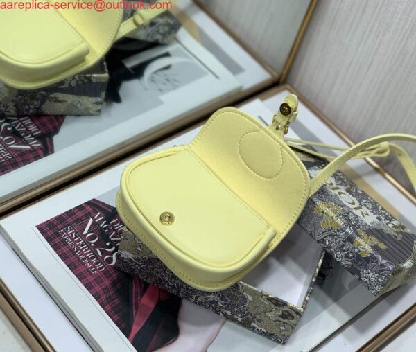 Replica Dior M2278 Mini Bobby bag Yellow Box Calfskin 9