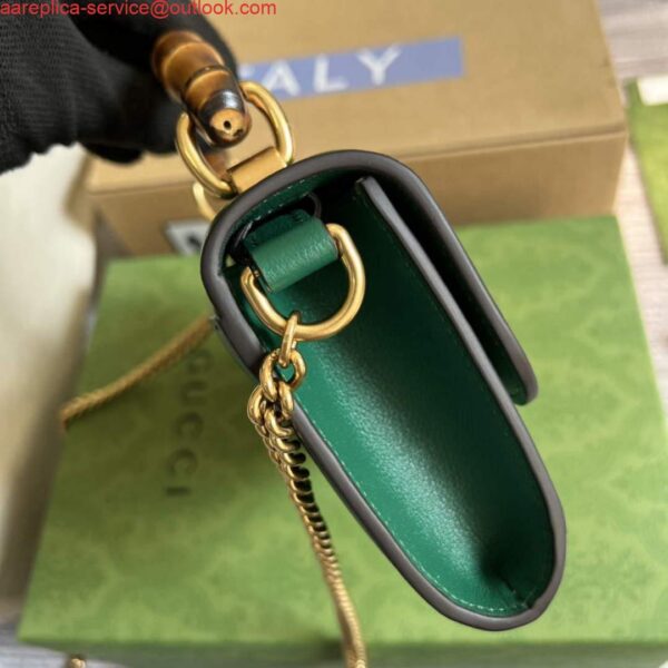 Replica Gucci 675795 Gucci Diana mini shoulder bag Green 5