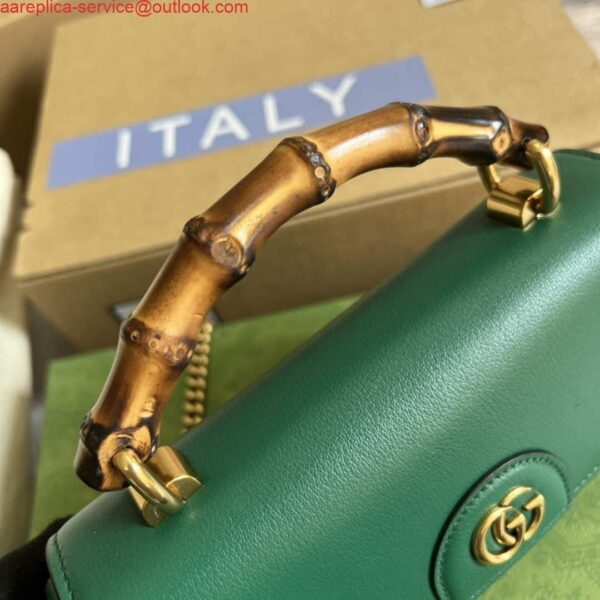 Replica Gucci 675795 Gucci Diana mini shoulder bag Green 6