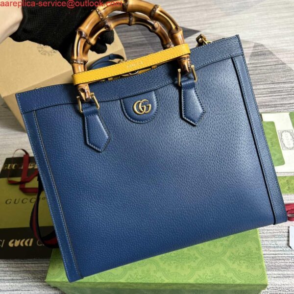 Replica Gucci 678842 Diana medium tote bag Blue 5