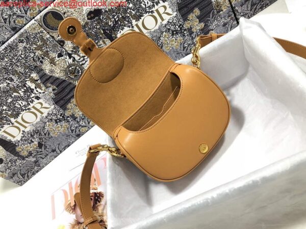 Replica Dior M9317 Crossbody small dior Bobby bag Tan box Calfskin 8