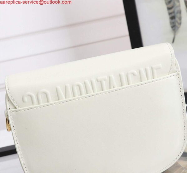 Replica Dior M9317 Crossbody small dior Bobby bag White box Calfskin 7