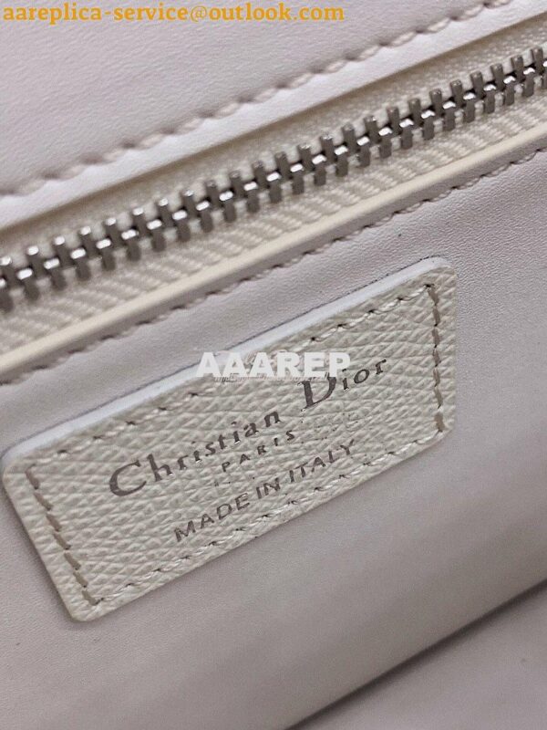 Replica Dior 30 Montaigne Grained Calfskin Bag with Silver Chain M9208 14