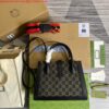 Replica Gucci 693724 Ophidia Small Tote With Web Black 2