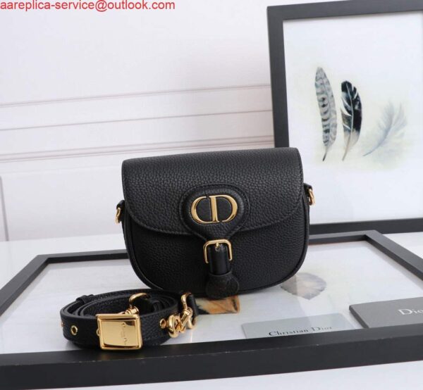 Replica Dior M9317 Small bobby bag Black Grained Calfskin