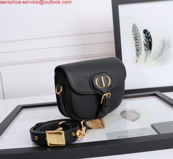 Replica Dior M9317 Small bobby bag Black Grained Calfskin 2