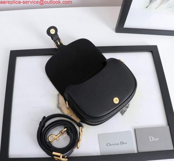 Replica Dior M9317 Small bobby bag Black Grained Calfskin 5