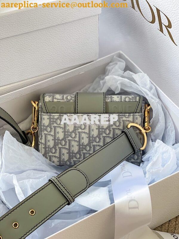 Replica Dior 30 Montaigne Jacquard Canvas Box Bag M9204 Gray 9