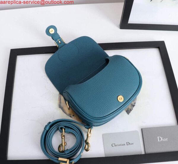 Replica Dior M9317 Small bobby bag Blue Grained Calfskin 8