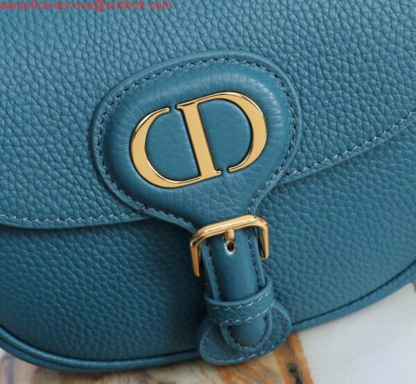 Replica Dior M9317 Small bobby bag Blue Grained Calfskin 10