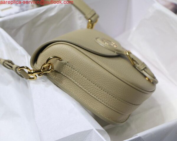 Replica Dior M9319 Medium Bobby Bag Beige Grained Calfskin 7