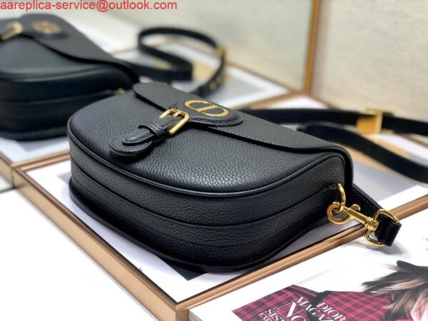 Replica Dior M9319 Medium Bobby Bag Black Grained Calfskin 7