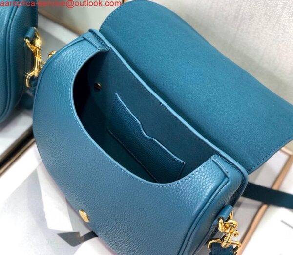 Replica Dior M9319 Medium Bobby Bag Blue Grained Calfskin 8