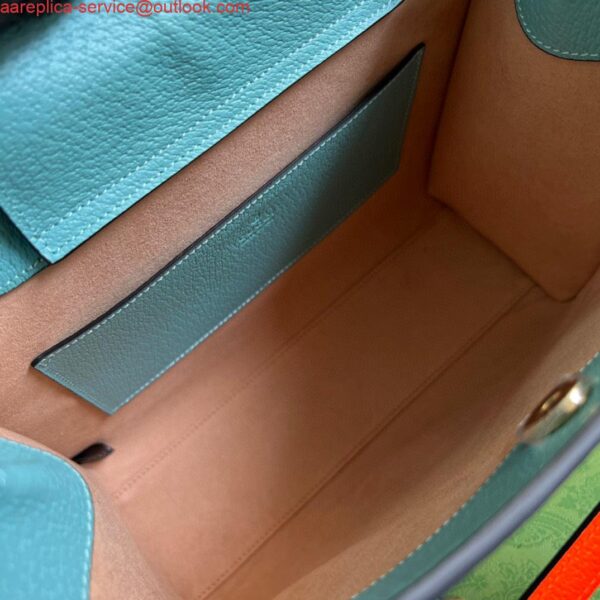 Replica Gucci 702721 Diana Small Tote Bag Light blue leather 9