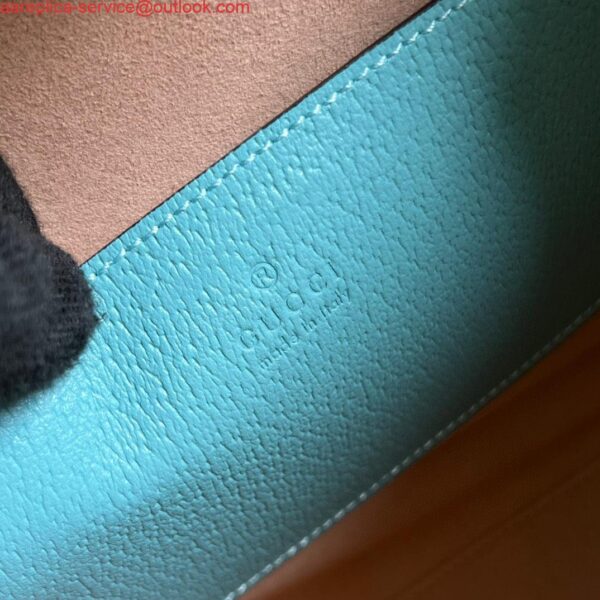 Replica Gucci 702721 Diana Small Tote Bag Light blue leather 10