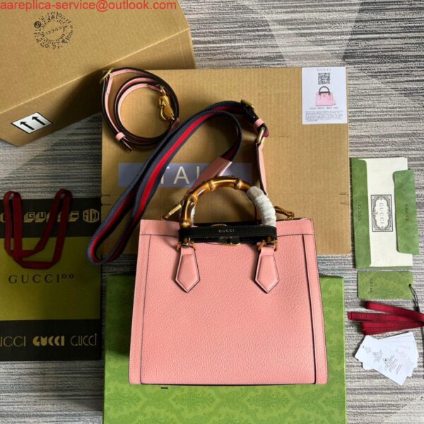 Replica Gucci 702721 Diana Small Tote Bag Pink 3