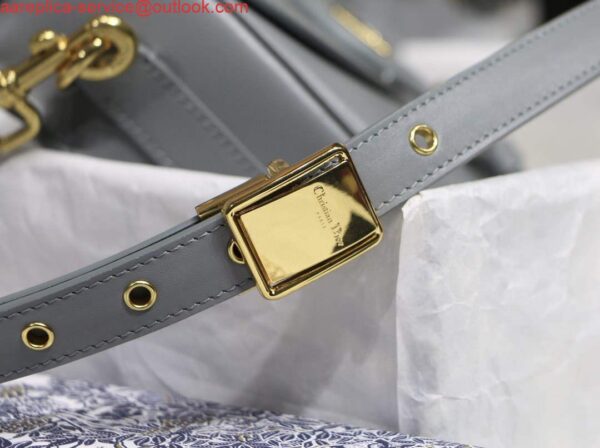 Replica Dior M9319 Medium dior Bobby bag Grey box Calfskin 6