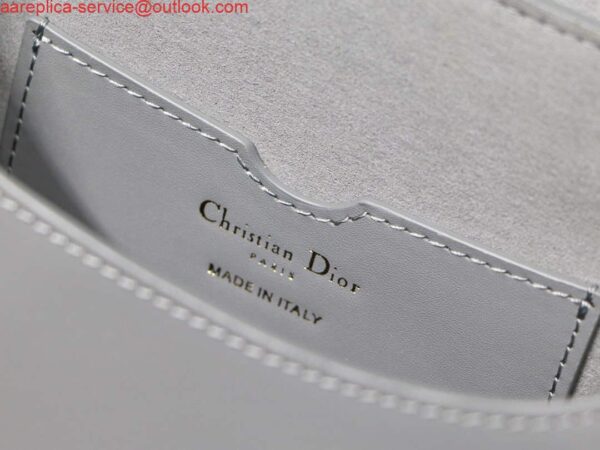 Replica Dior M9319 Medium dior Bobby bag Grey box Calfskin 10