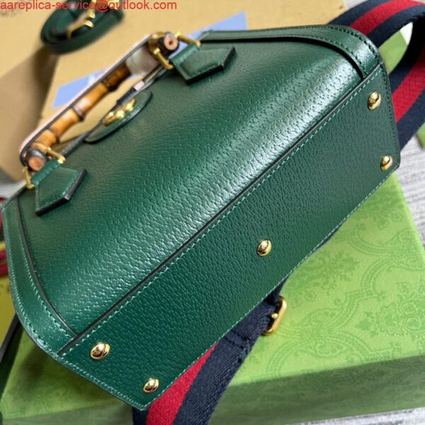 Replica Gucci 702732 Diana Mini Tote Bag Green leather 9