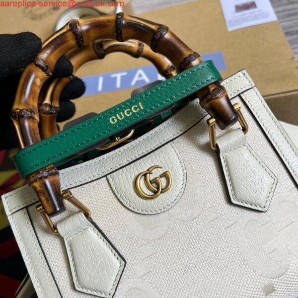 Replica Gucci 702732 Diana Mini Tote Bag White 7