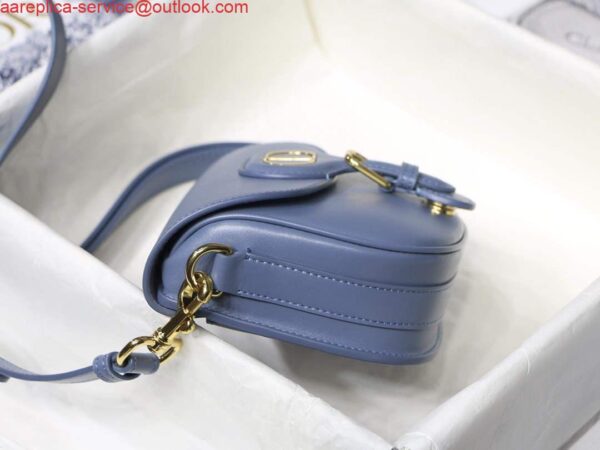 Replica Dior M9319 Medium dior Bobby bag Warm Lake Blue Calfskin 3