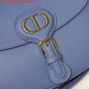 Replica Dior M9319 Medium dior Bobby bag Warm Lake Blue Calfskin 2