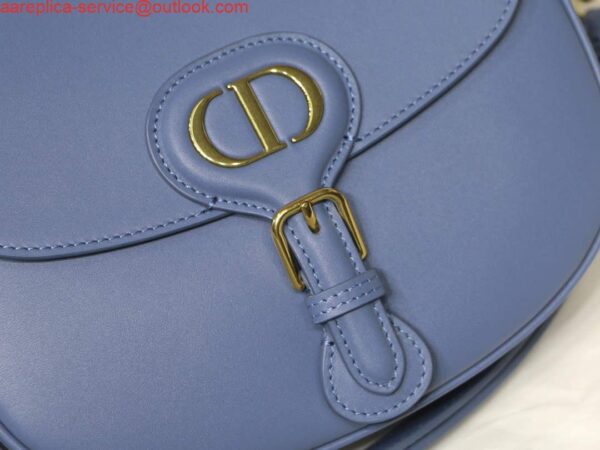 Replica Dior M9319 Medium dior Bobby bag Warm Lake Blue Calfskin 4