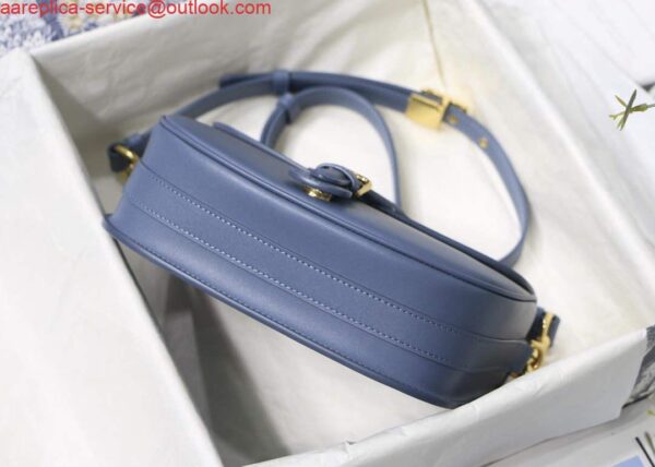 Replica Dior M9319 Medium dior Bobby bag Warm Lake Blue Calfskin 8